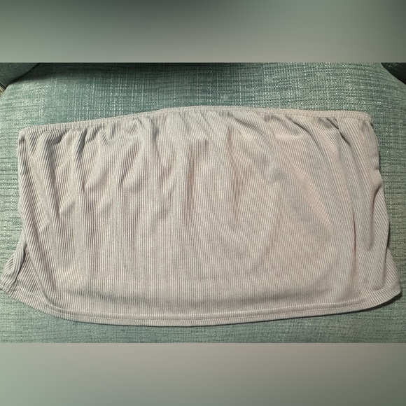 Boohoo Lilac Bandeau Crop - Picture 1 of 4